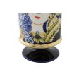 Vase DKD Home Decor Face Porcelain Blue 11 x 11 x 25 cm Multicolour Hot on Sale