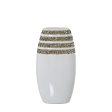 Vase Alexandra House Living White Ceramic 13 x 9 x 25 cm Supply