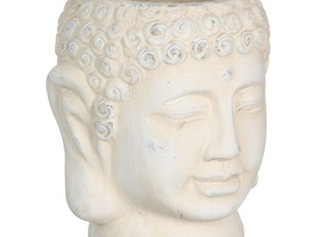 Planter Cream Terracotta Buddha Oriental 14 x 14 x 15,5 cm Hot on Sale