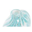 Vase DKD Home Decor Blue Crystal Mediterranean 12 x 7,5 x 21,5 cm Online Hot Sale