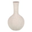 Vase Cream Ceramic Sand 23 x 23 x 46,5 cm Online now