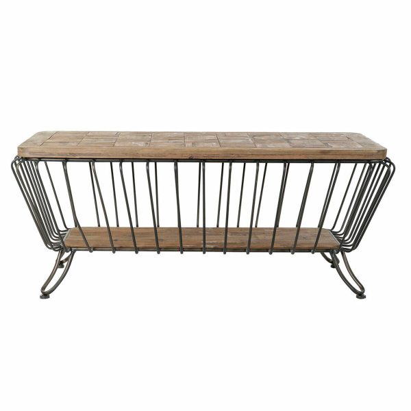 Centre Table DKD Home Decor Metal Pinewood (125 x 64 x 51 cm) on Sale