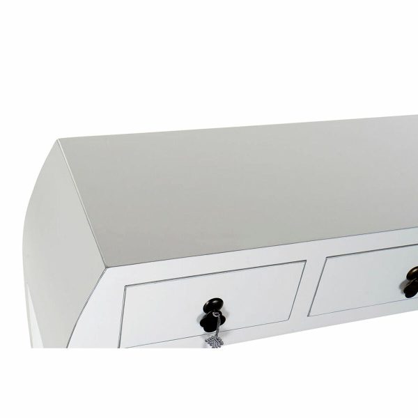 Console DKD Home Decor White Silver Fir MDF Wood (96 x 26 x 80 cm) Online Hot Sale