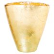 Vase Alexandra House Living Golden Crystal 28 x 46 x 23 cm For Cheap