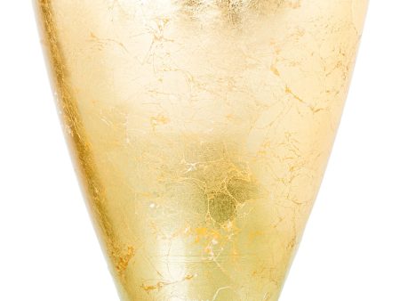 Vase Alexandra House Living Golden Crystal 28 x 46 x 23 cm For Cheap