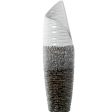 Vase Alexandra House Living White Grey Ceramic 11 x 49 cm For Discount