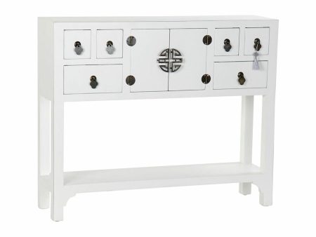 Console DKD Home Decor White Silver Fir MDF Wood (95 x 24 x 79 cm) Online Sale