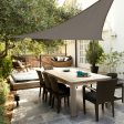 Awning Aktive Triangular 500 x 0,5 x 500 cm Grey Polyester (4 Units) For Cheap