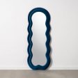 Wall mirror Blue Franela Wood Crystal Vertical 60 x 4 x 160 cm Online