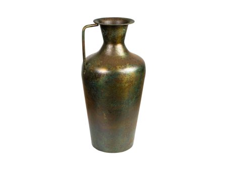 Vase Romimex Antique Brown Metal 25 x 51 x 25 cm With handle Sale