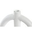 Candle Holder DKD Home Decor Scandi 21,5 x 21,5 x 23 cm White Resin For Sale