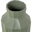 Vase Alexandra House Living Green Aluminium 16 x 16 x 42 cm Online