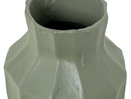 Vase Alexandra House Living Green Aluminium 16 x 16 x 42 cm Online