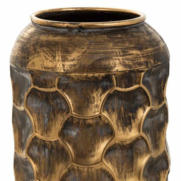 Vase Alexandra House Living Gold Iron 23 x 57 x 23 cm Online Hot Sale