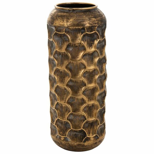 Vase Alexandra House Living Gold Iron 23 x 57 x 23 cm Online Hot Sale