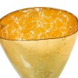 Vase Alexandra House Living Golden Crystal 28 x 46 x 23 cm For Cheap