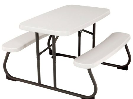 Child s Table Lifetime Cream Foldable Picnic 82,5 x 53,5 x 90 cm Steel Plastic Online now