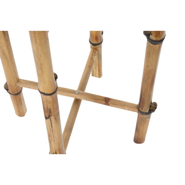 Planter DKD Home Decor Bamboo Natural (32 x 32 x 55.5 cm) Online now