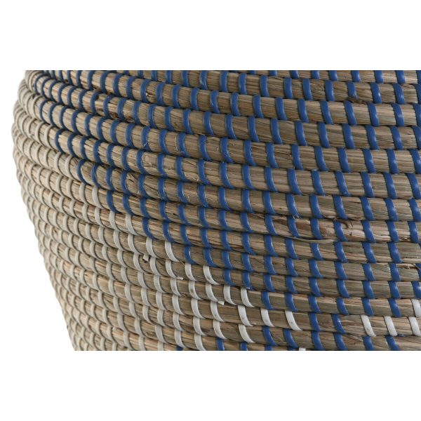 Vase DKD Home Decor Blue Natural Mediterranean 35 x 35 x 50 cm Online now