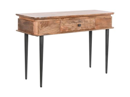 Console DKD Home Decor Natural Black Metal Mango wood on Sale