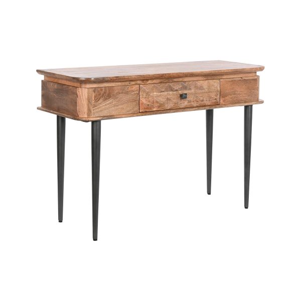 Console DKD Home Decor Natural Black Metal Mango wood on Sale