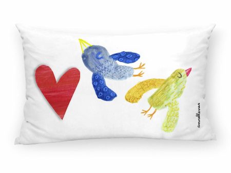 Cushion cover Decolores Volant Multicolour 30 x 50 cm For Cheap