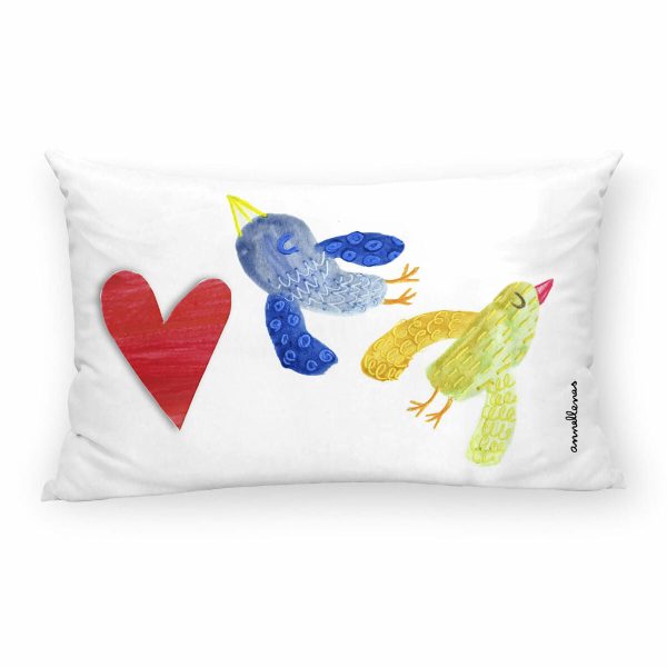 Cushion cover Decolores Volant Multicolour 30 x 50 cm For Cheap