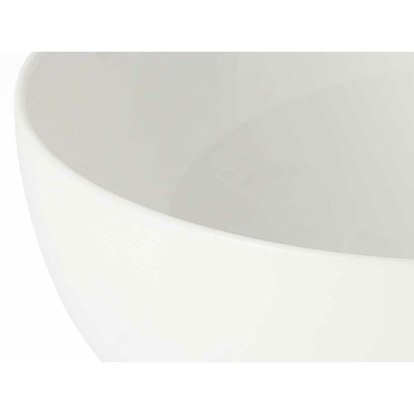 Bowl White Opaline glass 18 x 7 x 18 cm (24 Units) Hot on Sale