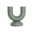 Vase Home ESPRIT Green Aluminium 18 x 13 x 19 cm (2 Units) For Sale