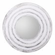 Wall mirror Alexandra House Living White 2 x 40 x 80 cm Circle For Sale