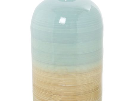 Vase Alexandra House Living Wood Bamboo 19 x 19 x 32 cm Cheap