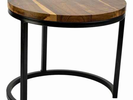 Centre Table Alexandra House Living Brown Iron Mango wood 38 x 65 x 38 cm Discount