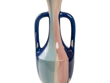 Vase Romimex Multicolour Ceramic 18 x 43 x 18 cm With handles Sale