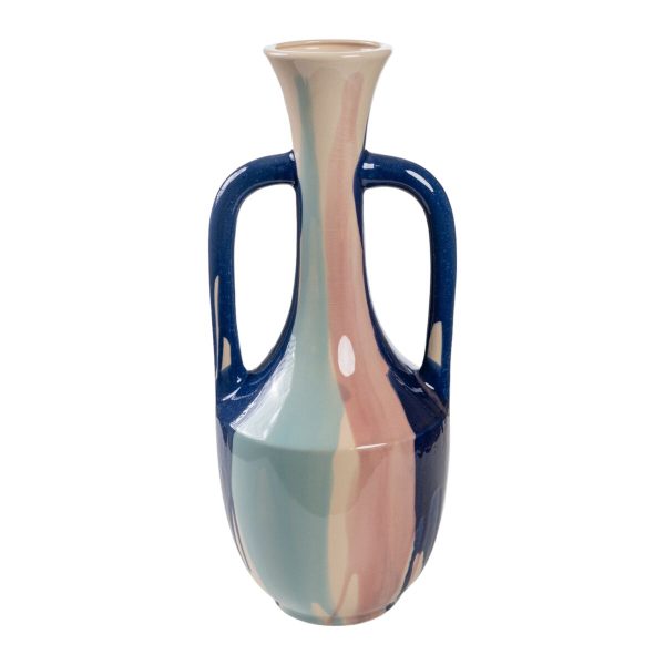 Vase Romimex Multicolour Ceramic 18 x 43 x 18 cm With handles Sale