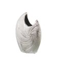 Vase Alexandra House Living Silver Ceramic 18 x 8 x 22 cm Supply