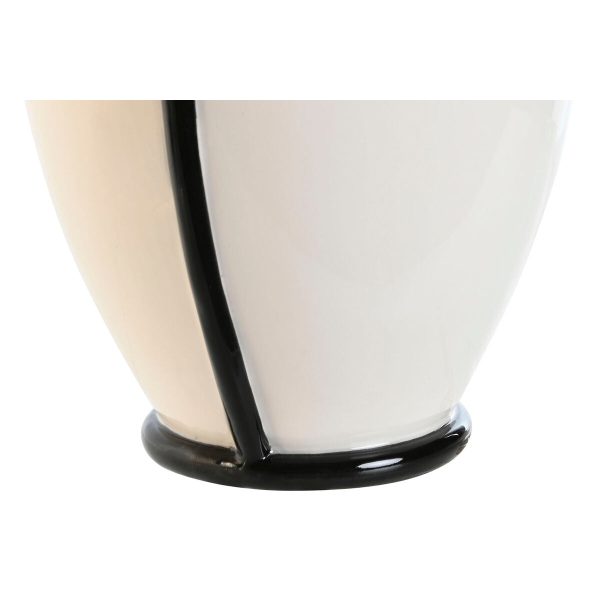 Vase Home ESPRIT Bicoloured Ceramic Modern 16 x 15 x 26 cm Fashion