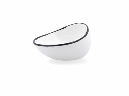 Bowl Ariane Vital Filo White Black Ceramic 12,5 cm (8 Units) Online now