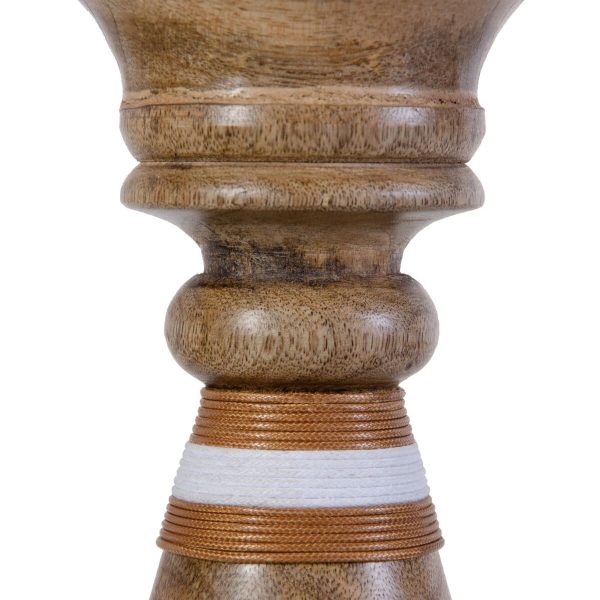 Candleholder Brown Mango wood 12 x 12 x 23 cm Online Sale