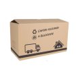 Cardboard box for moving Confortime 65 x 40 x 40 cm Brown (20 Units) Supply