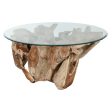 Centre Table Home ESPRIT Natural 100 x 100 x 45 cm on Sale