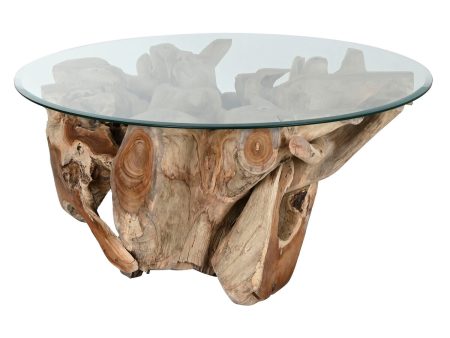 Centre Table Home ESPRIT Natural 100 x 100 x 45 cm on Sale