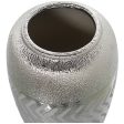 Vase Alexandra House Living Silver Ceramic 13 x 20 cm For Discount