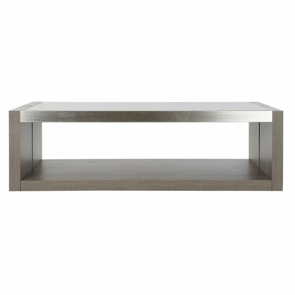 Centre Table DKD Home Decor Crystal Aluminium Oak Tempered Glass (120 x 60 x 37,5 cm) Fashion