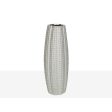 Vase Romimex Silver Porcelain 15 x 40 x 15 cm Online Sale