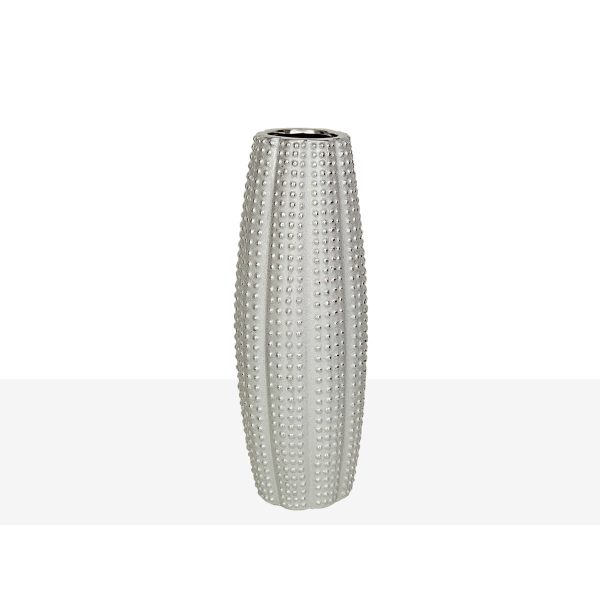 Vase Romimex Silver Porcelain 15 x 40 x 15 cm Online Sale