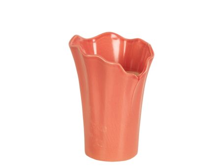 Vase Romimex Pink Ceramic 15 x 21 x 15 cm For Sale