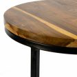 Centre Table Alexandra House Living Brown Iron Mango wood 38 x 65 x 38 cm Discount