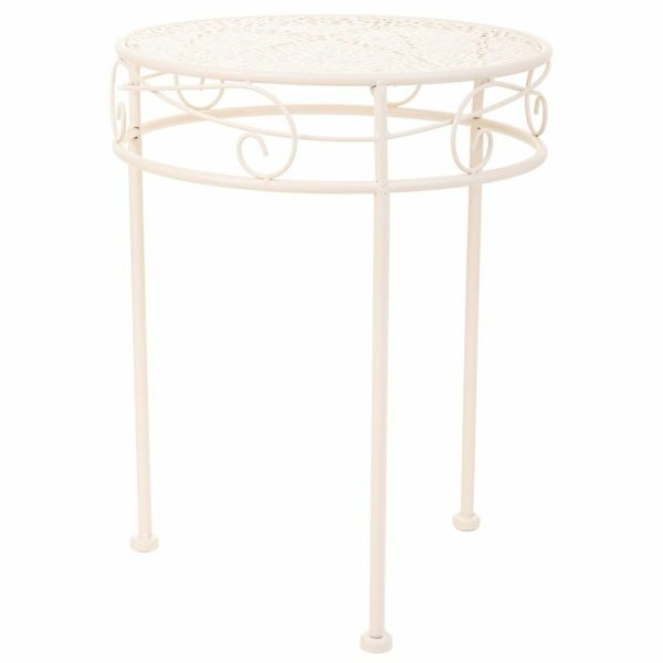 Flower Pot Stand Alexandra House Living White Metal Iron 30 x 120 x 30 cm Cheap