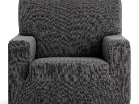 Armchair slipcovers Eysa JAZ Dark grey 70 x 120 x 130 cm Sale