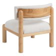 Armchair White Natural Polyurethane Rubber wood 62 x 62 x 71 cm Cheap